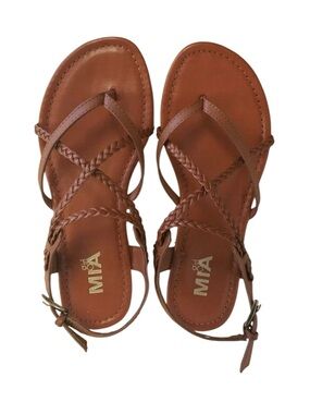 MIA brown stappy sandals in size 7
